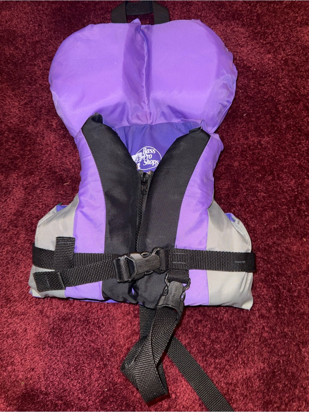 Bass Pro Shops Life Jacket For INFANT   30 Pounds USCG approved Type II Purple